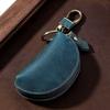 Crazy Horse Leather Car Key Pouch Genuine Leather Key Holder  for Secure Keys Storage