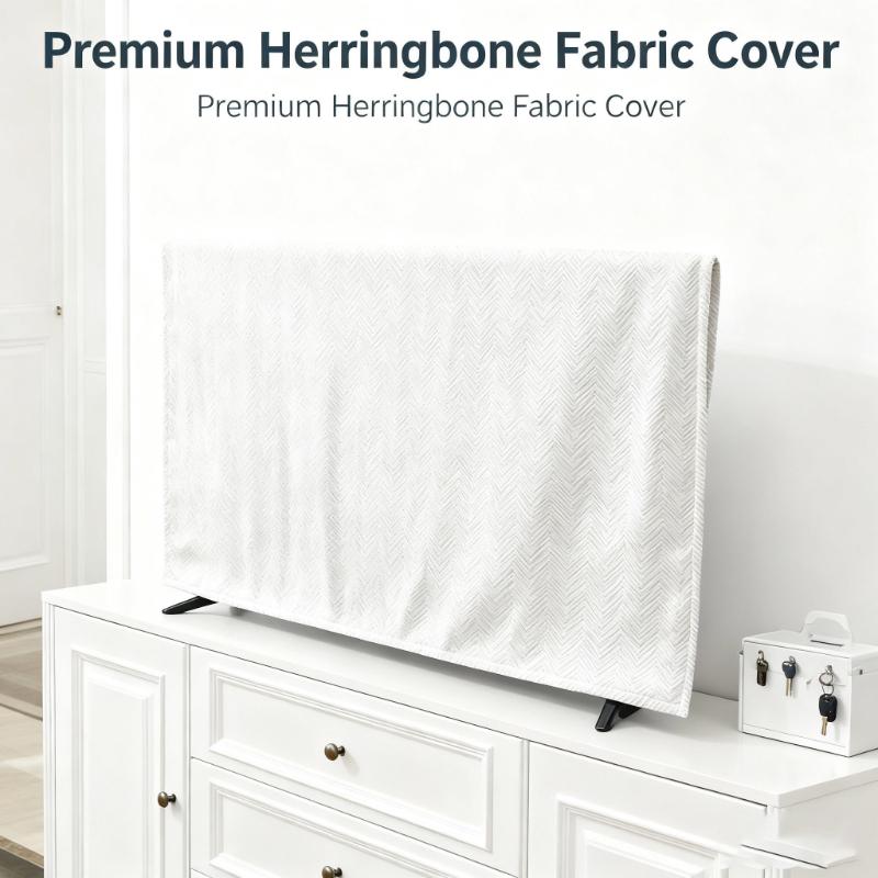 Multi-Size Japandi Style TV Cover, Special for Flat Screen TVs, Dustproof Protector & Home Decor