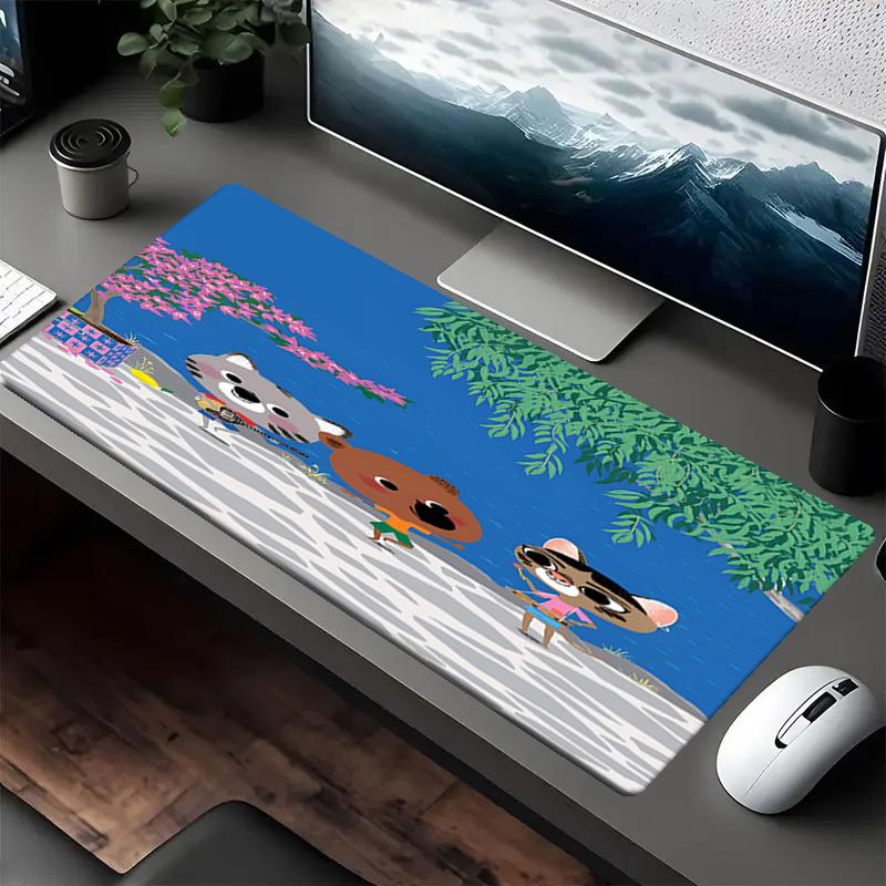 Mouk Theme Mouse Pad, Non Slip Rubber Base, Multifunctional Office & Home Decor, Perfect for Workspace Personalization.
