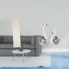 Elegant Porcelain Swan Floor Lamp Shade Unique Living Room Decor Cover with Animal Figurine Ornament