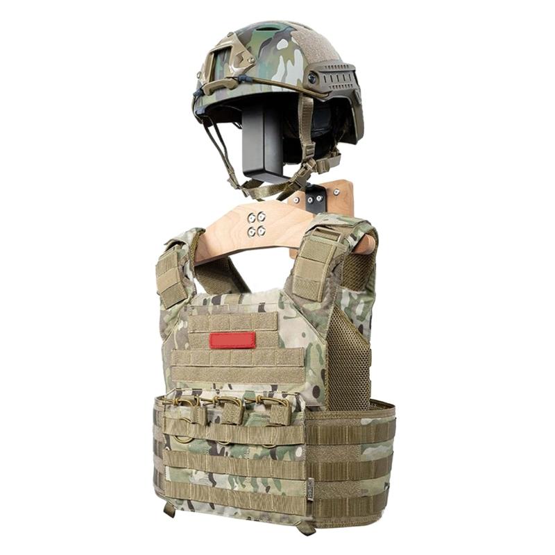 Väggmonterade hjälmhållare Utrustningsdisplayställ för cykling skidåkning poliskläder utrustning förvaring med krok