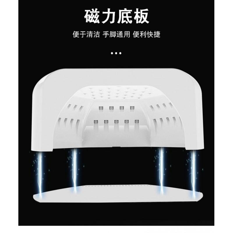 57 LED UV Nail Lamp With Reflective Metal Base Fast Curing Gel Polish Dryer Home Salon Use