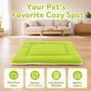 Soft Pet Dog Bed Green Pet Cushion Warm Winter Pet Supply  Dogs