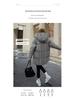 Beibei Cloud Light Luxury Hooded Down Jacket: Petite Mid-Length Puff Coat