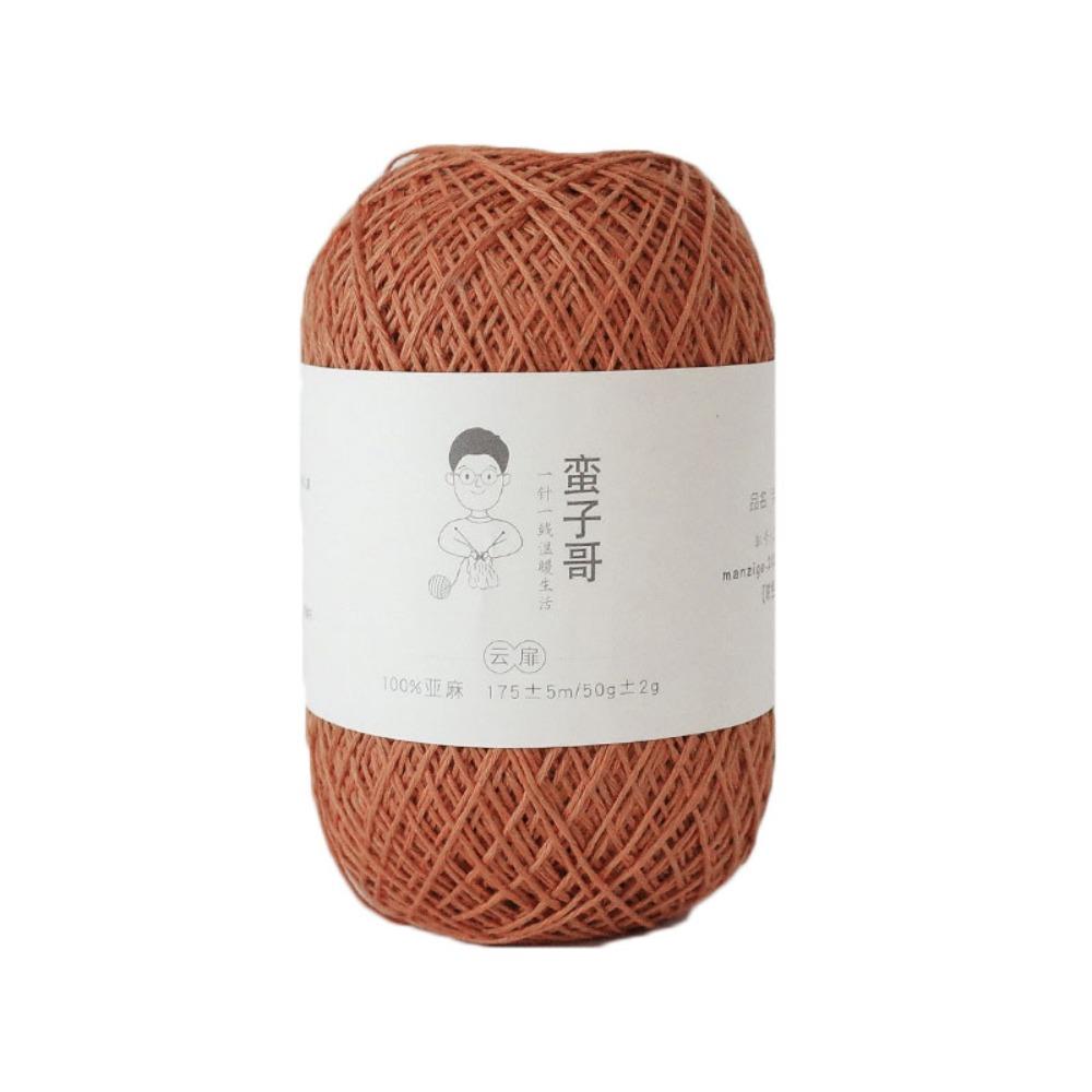 Skin-friendy Crochet Yarn 1mm Knitted Yarn Breathable Linen Yarn  Sewing