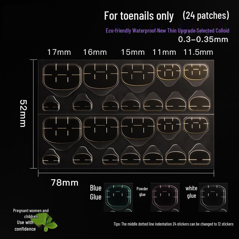 

Новый корейский желе-гель, липкий нейл-арт, водонепроницаемые накладные ногти с двусторонним скотчем