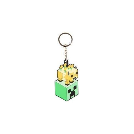Minecraft Nokkari Rubber Keychain (Cow & Creeper)