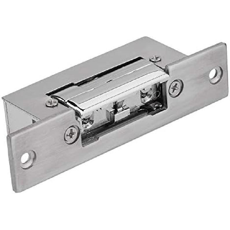 12V Adjustable Narrow-Type Electric Strike Door Lock Double Unlock Mode Access Control Lock Intelligent Cathode Lock Safety Intelligent Lock NO Fail