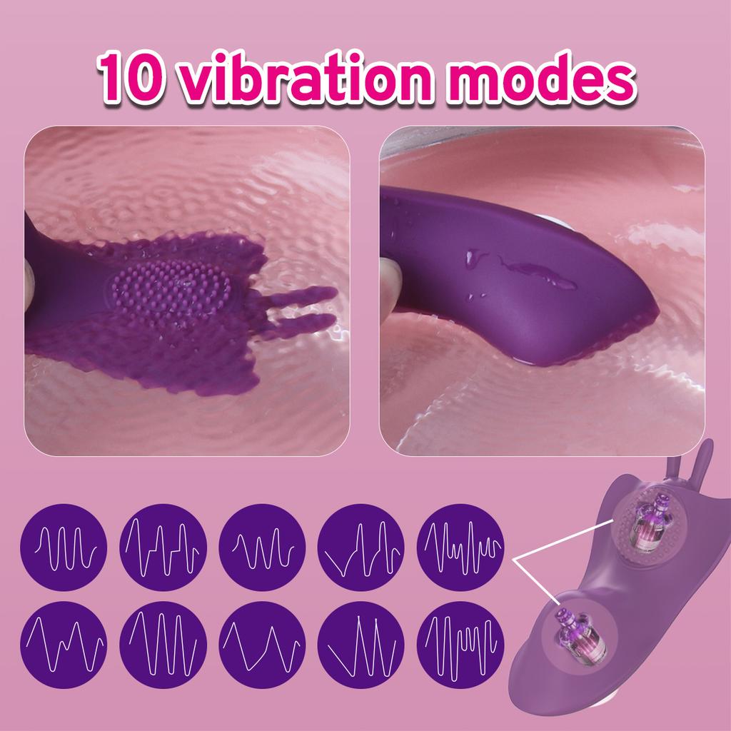 Butterfly Wearable Vibrator Panties for Women Clitoral Stimulator Massage Double Vibrating Erotic Sex Toys Wireless APP Remote
