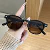 New Korean Round Plastic Sunglasses for Men and Women Fashion Trendy UV Resistant Glasses Outdoor Sunscreen Sunshade Eyewear