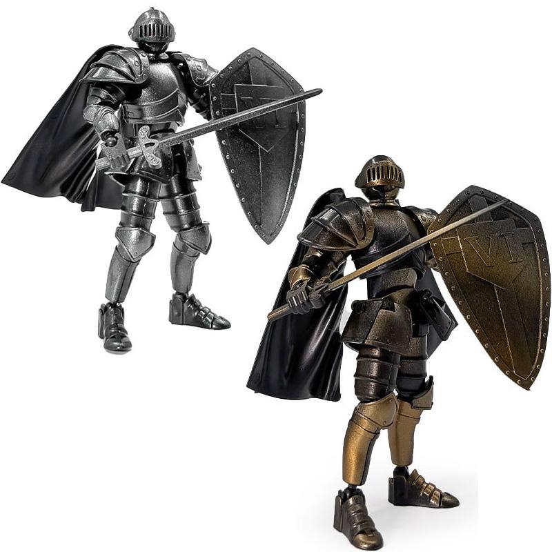 Medieval Knight  Lucky 13 Doll Figure Movable Joint Puppet Joint Building Block 3D Assembled Boy Toys Gifts Building Blocks Kids