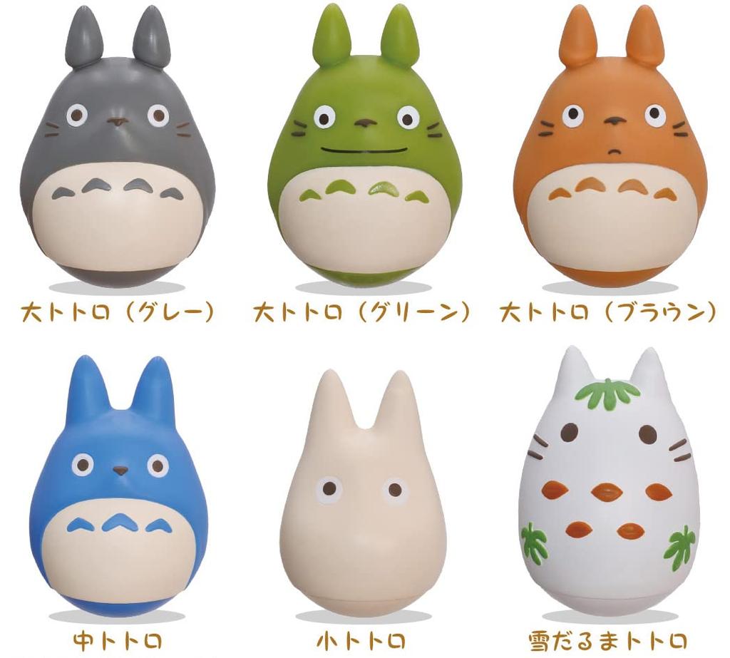 Ensky My Neighbor Totoro Plump Swinging Roly-poly Toy Box Product 6 Types Approx. 52 X 36 X 33mm PVC M