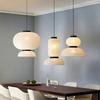 Japanese Simple LED Rice Paper Chandelier Living Room Dining Room Decorative Lamps Lighting Indoor Home
