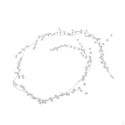 Guirlande de Perles Acryliques 1,2 m Chaîne Lustre Suspendue Fil de Fer pour Artisanat Floral Bijoux