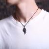 Black Leathers Necklace Cord with Stainless Steel Clasps for Necklaces Pendant Bracelet String Rope DIY Jewelry Making
