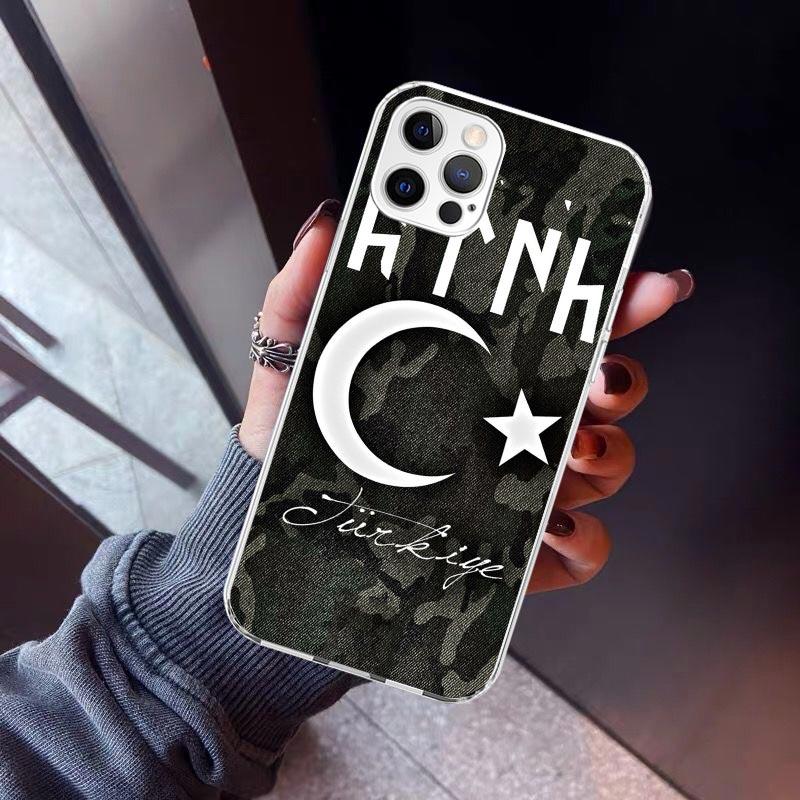 Turkey Turkish Flag Phone Case For iPhone 17 Air 11 13 Mini 14 15 Plus 16 12 Pro Max 16E SE 7 8 Pattern Soft TPU Back Cover 17
