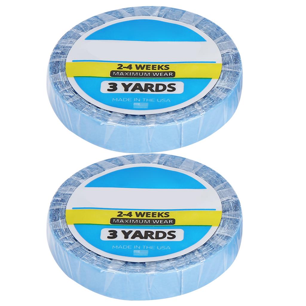 2pcs 3 Yards Hair Extension Adhesive Tape Waterproof Sweatproof DoubleSided Wig Tape