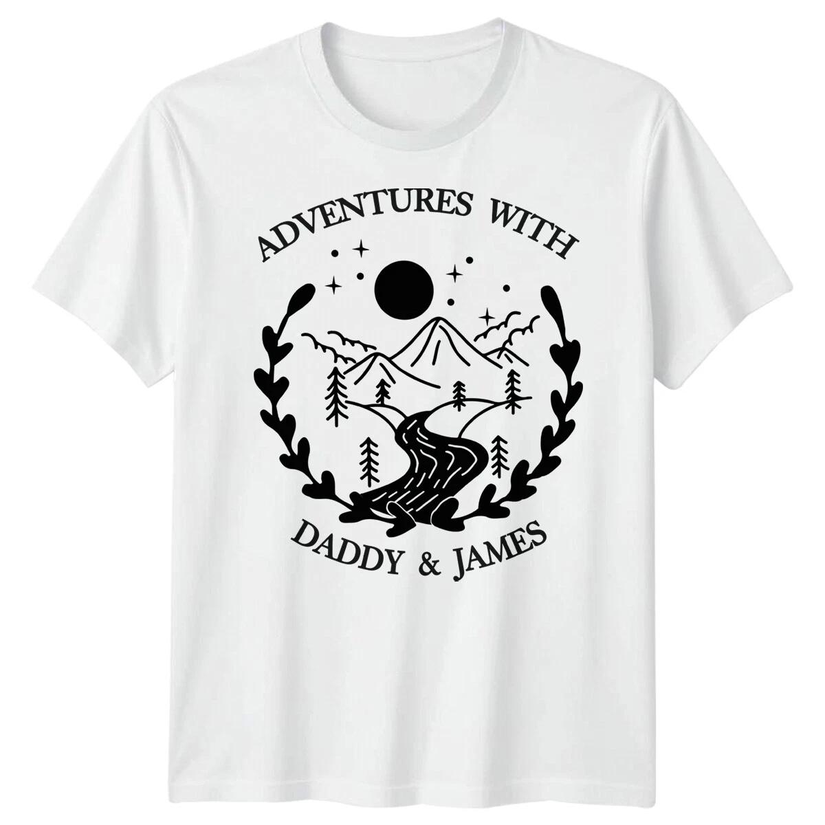 Personalised Mens Adventures Daddy Funny Fathers Day T-Shirt Tee Best Dad #FD XS
