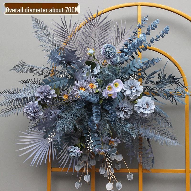 Eukalyptus Seide Hochzeitsmittelstück: Dekoration für den Gang und die Bühne in Töpfen