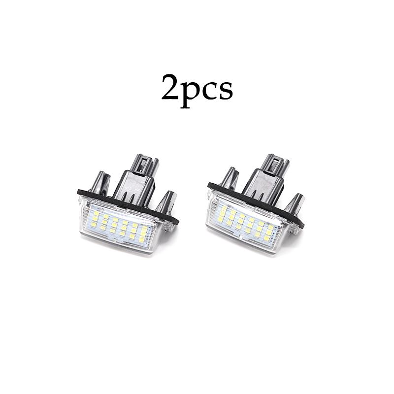 

For Toyota Camry Avalon Auris E18 Vios Esquire EZ Noah City 2x Number License Plate Light Lamp No Error SMD LED 12V 6500k White білий