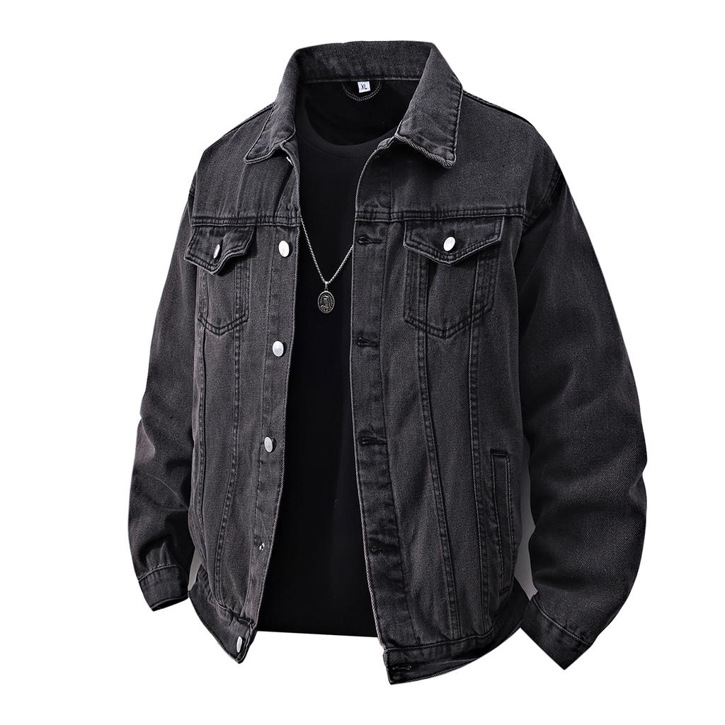 Denim Jackets Men Fashion Casual Outdoor Solid Vintage Jean Jacket High QualityBreathable Comfortable Mens Clothing