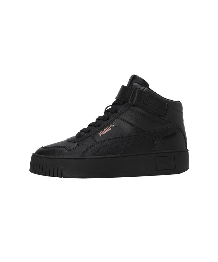 Puma Carina Street Mid Sneakers Puma Size (392337), Women's, Black/Puma Black/Rose Gold, 23.5cm