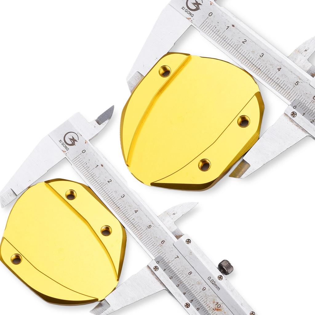 Motorrad Aluminium Seitenständer Verlängerungsplatte für GB350 GB350C GB350S (2021-2024) (Schwarz)