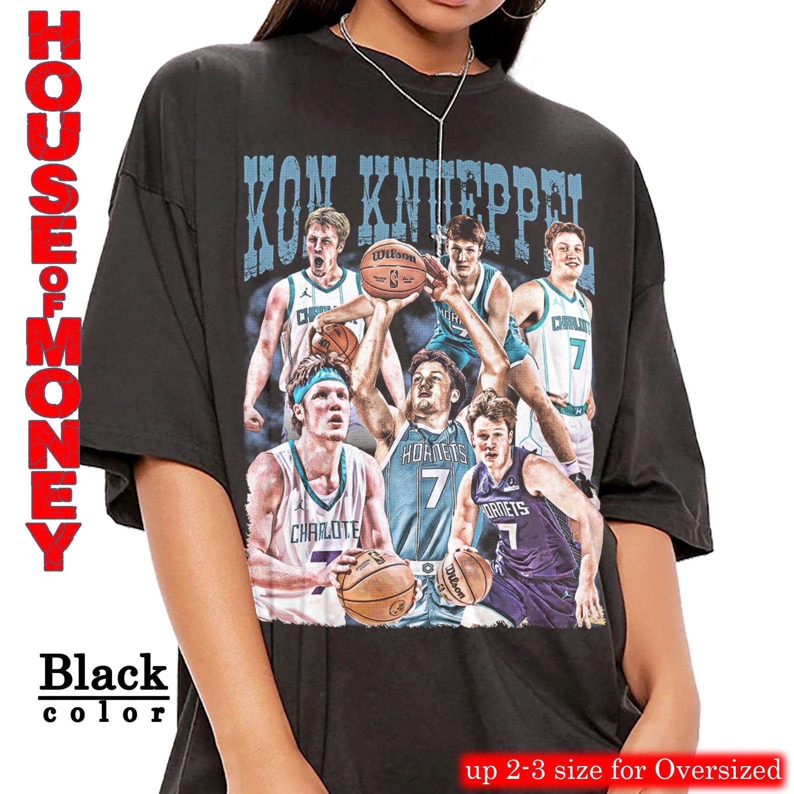 Vintage Kon Knueppel T-Shirt, Basketball Graphic Tee L