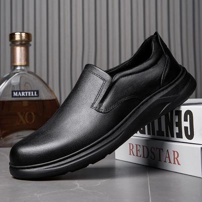 Fashion Genuine Leather Men Casual Shoes Outdoor Mens Business Loafers All-match  Male Comfortable Flats Classic Men Shoes for Wedding