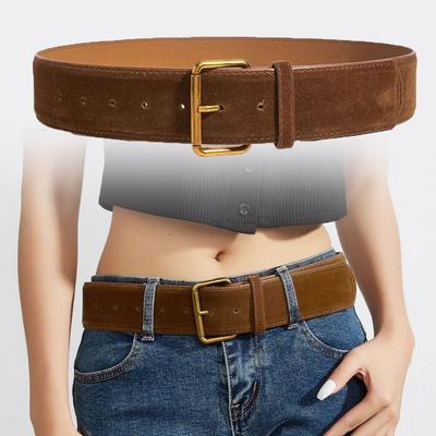 Casual Pin Buckle Waistband Trendy Trouser Dress Belts Women Fashion Business Waist Strap  Gifts