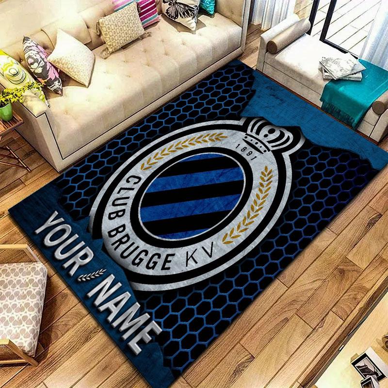 Club Brugge KV Custom Name Carpet Rug for Living Room Bedroom Home Sofa Decoration,Kids play Non-slip Floor Mat