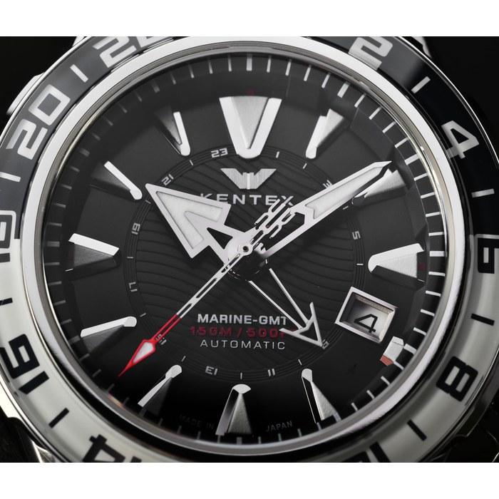 [Kentex] MARINE GMT Automatic Mechanical Watch Limited Edition 188 S820X-01 Black
