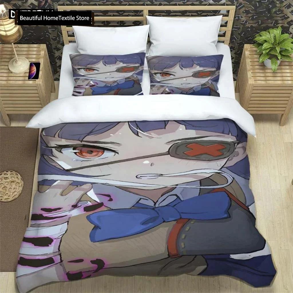 Cartoon Beautiful Girl Digital Printing Polyester Bedding Set Girl Bedding Set Teenager Bedding Set Gift Bed Cotton