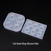 DIY Silicone Mold for Crystal Epoxy Resin Jewelry - Round and Six-Grid Designs
