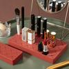 Flexible Grid Silicone Makeup Organizer Adjustable Lipstick Storage Rack for Vanity Desk Expandable Cosmetic Makeup Brush Holder