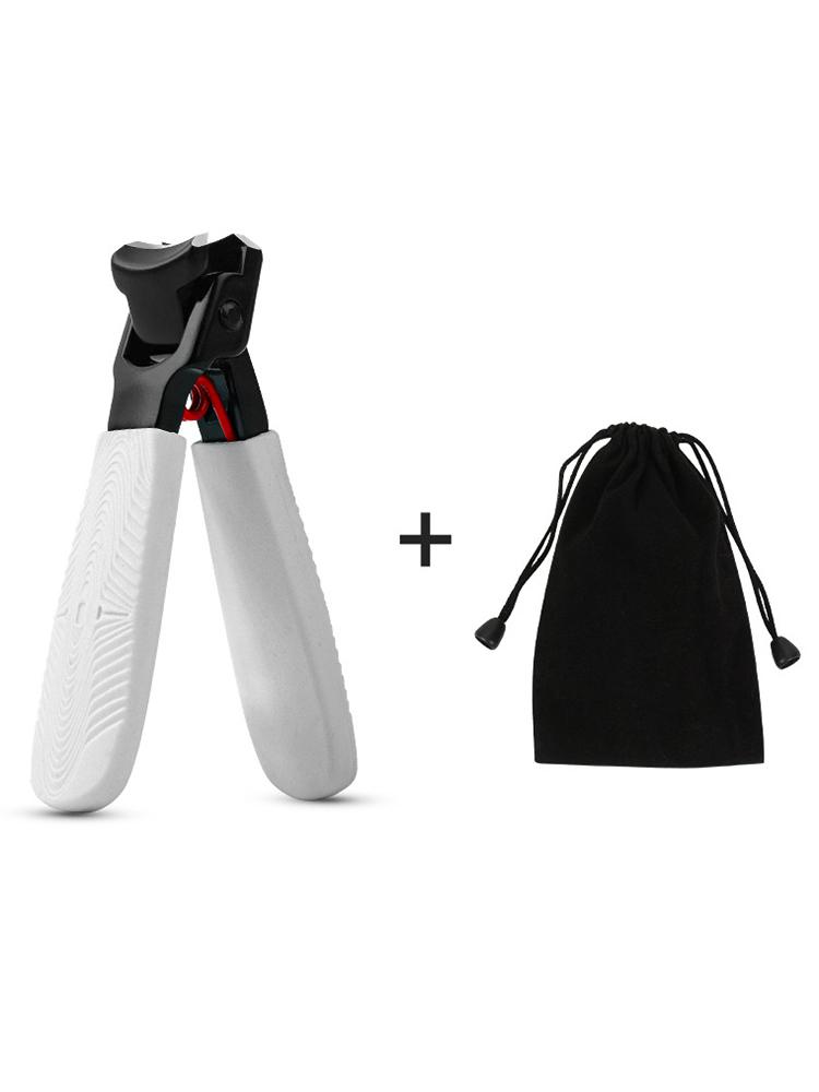 

Портативные одноручные кусачки для ногтей с большим зевом и точными лезвиями белый