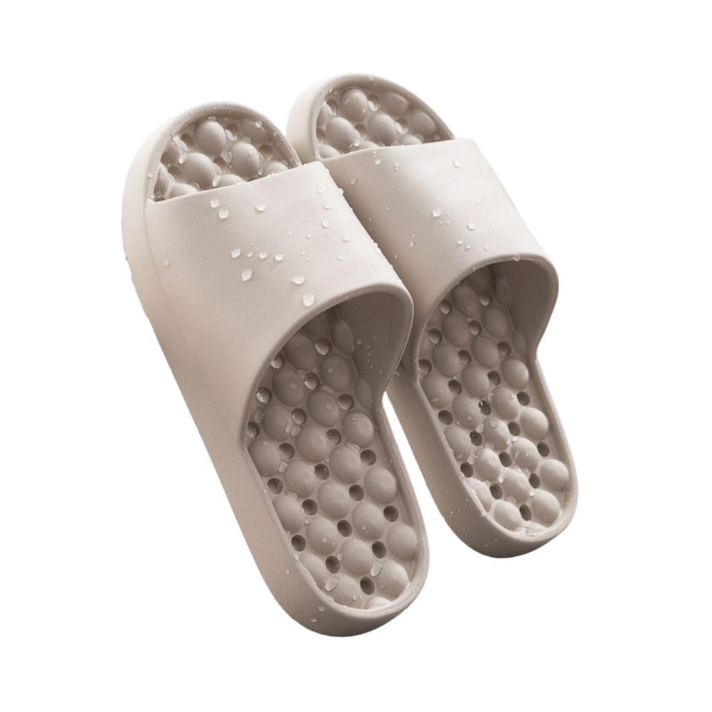 

Bath slippers with drainage foot acupressure suitable for baths and and unisex holes, points, balconies, quick-drying, lightweight, washable, белый