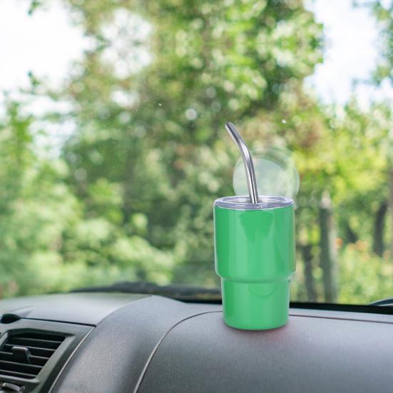 1/6Pcs Stainless Steel Tumbler Shot Glass with Straw Lid 90/150ml Mini Multi-Purpose Cup for Cocktails Coffee Whiskey Portable Beverage Container for