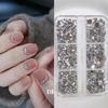Nail Art Irregular Shape Flat-Bottom Rhinestones with Square Box