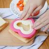 2 In 1 Plastic Pocket Sandwiches Cutter And Sealer Best Kids Sandwiches Mold/Mould Cookie Cutter Bread Sealer And Decruster