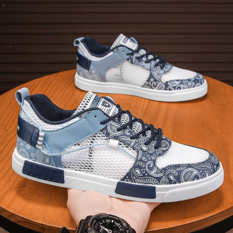 

Sandals Summer Thin Breathable Sneakers Hollow River Tracing Net Shoes Outdoor White Shoes 39 синий