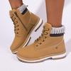 Damen-Martin-Stiefel in Übergröße mit Reißverschluss - Flacher Boden, Größen 36-42, Kurzer Stil, Trendige Barfußstiefel.