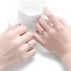 [Rockyu] Men's Ring, Free Size, Sterling Silver 925, Couple's Ring, Popular, Simple, Elegant, Wedding, Engagement Ring, Adjustable Size, Pure Silver R
