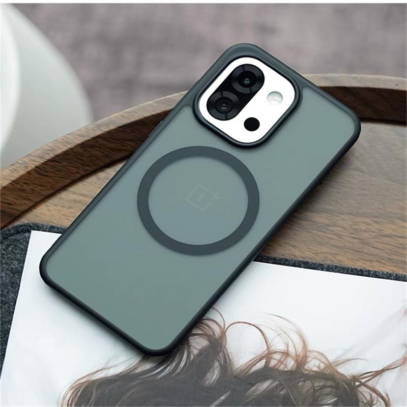 Coque Pour OnePlus 13T 13S One Plus 13 T 5G Magnétique Pour MagSafe Mate Transparente Housse de Téléphone Coque en Acrylique Pare-chocs Résistant aux Chocs