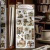 Bookstore Corner Transfer Stickers Vintage Style for Journaling Planner Decoden Scrapbooking Craft Supplies High Aesthetic