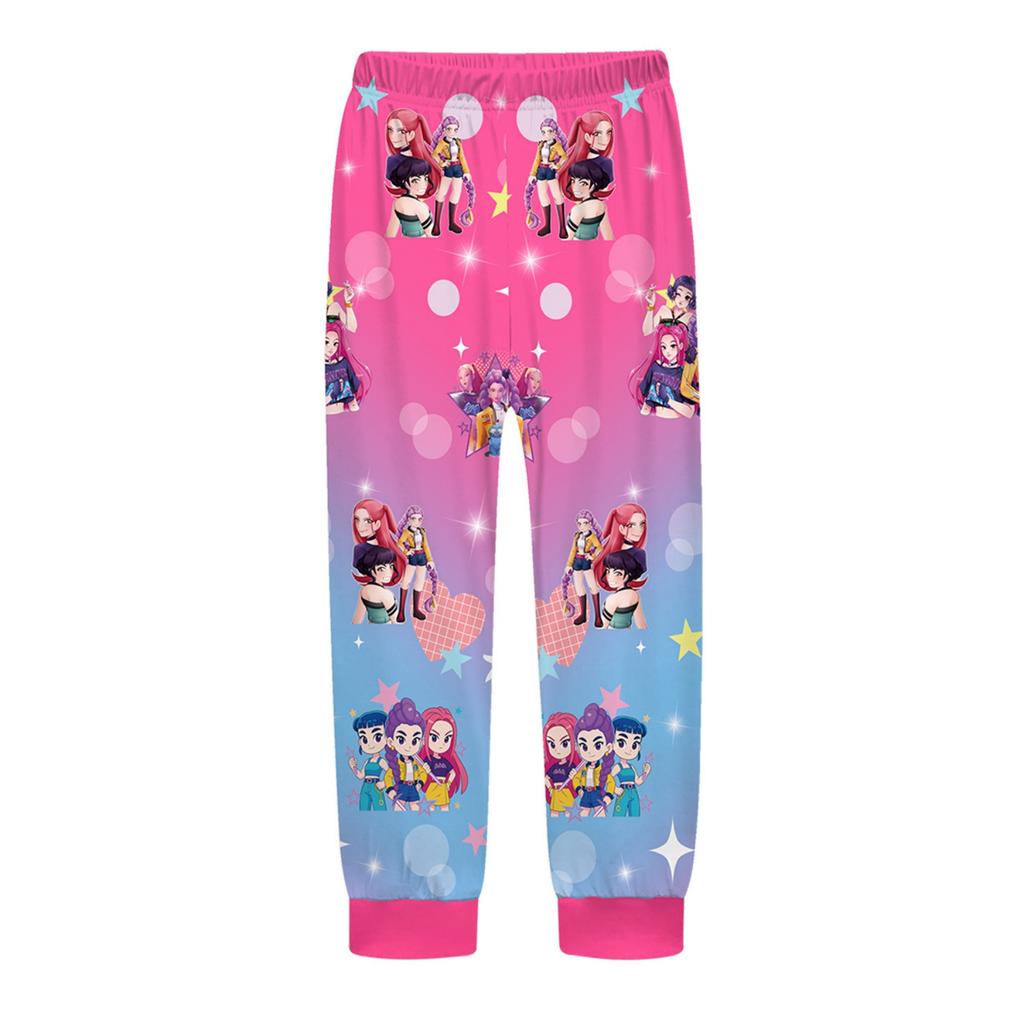Children's Witch  Girls Printed Suit Long Sleeve Pants Suit