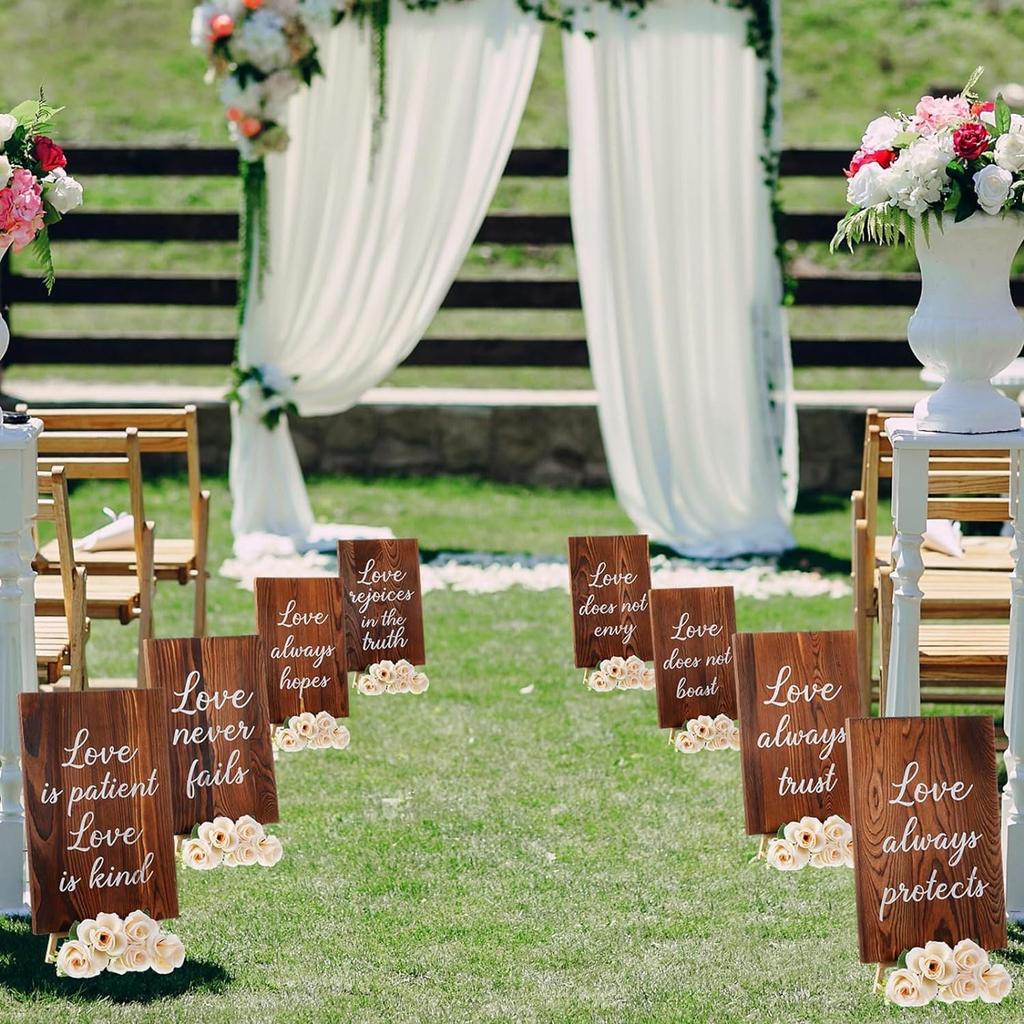 Wood Wedding Signage Bible Verses Wall Decor Gift For Weddings, Anniversaries