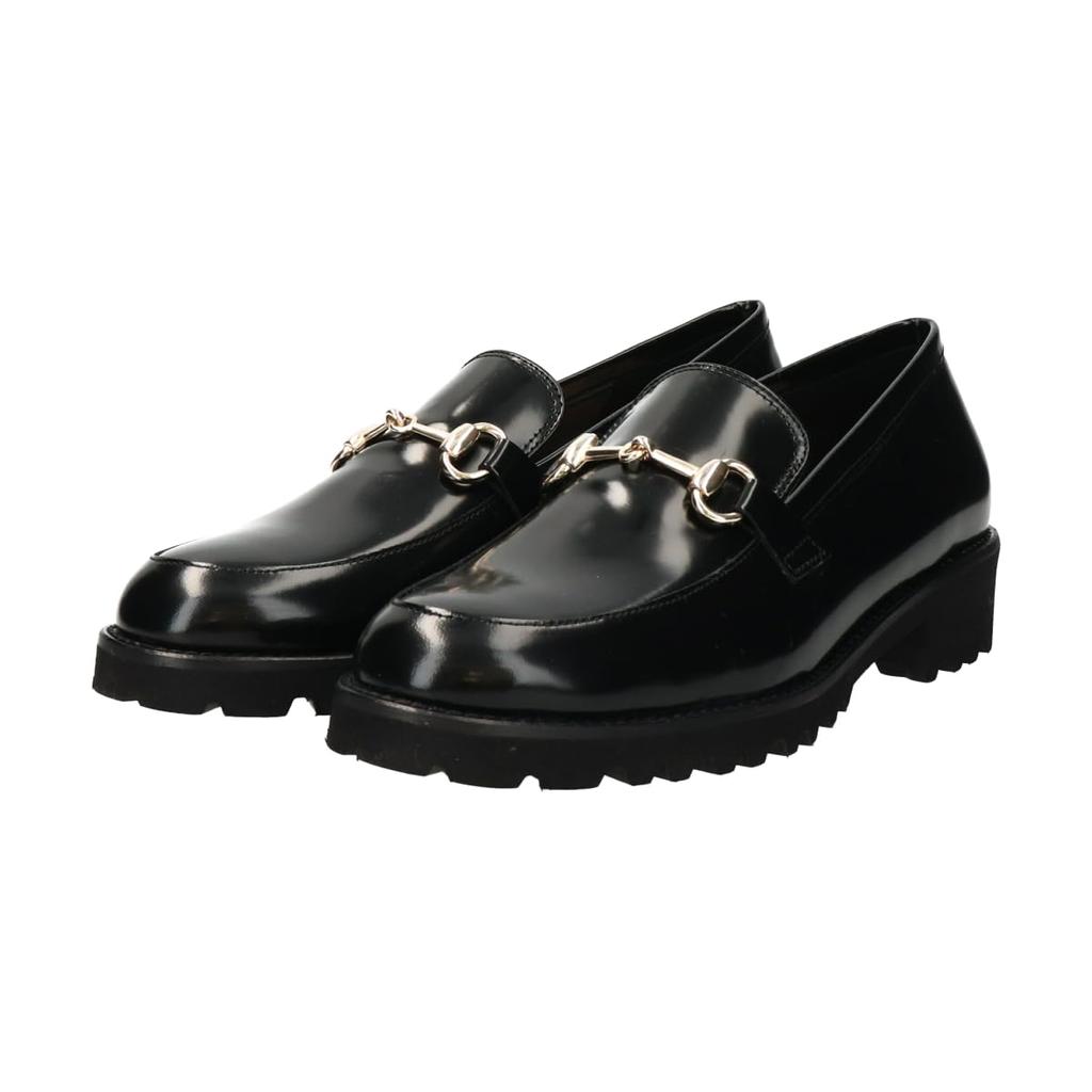 Fabio Rusconi EVA Tank Sole Size F31607 Women's Loafers, 22.5cm, Black,
