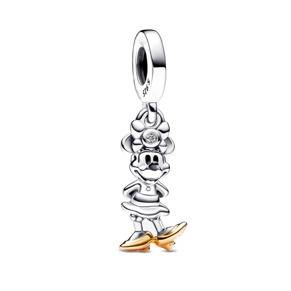 Neues Miniso Disney Donald Duck Minnie Charm 925 Silber Armband Halskette DIY Schmuck Geschenke für Frauen