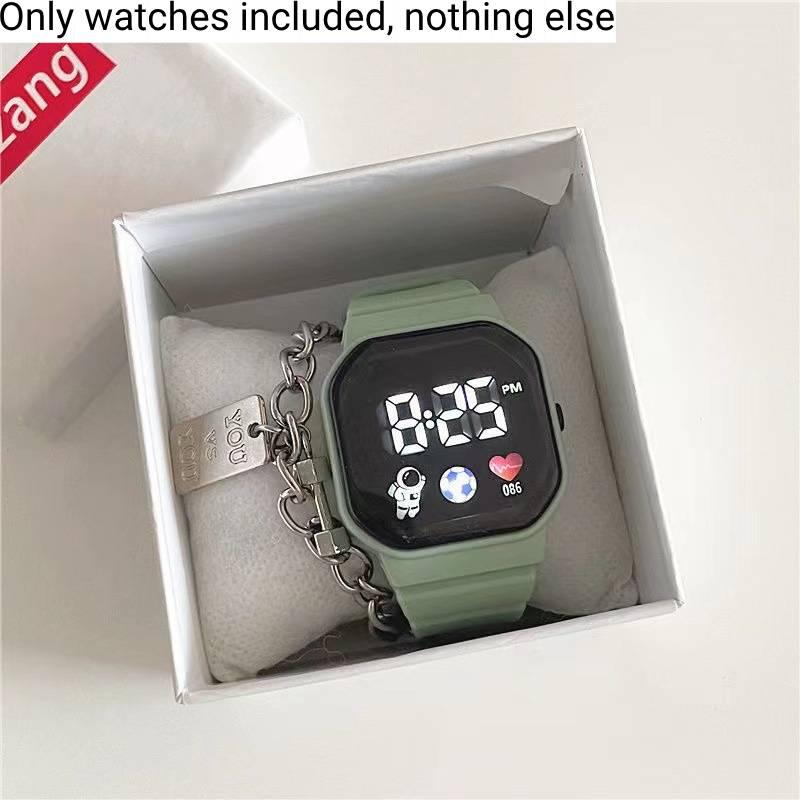 Hightech- und stilvolle Studenten-Sportuhr mit Einhorn-Design, wasserdicht und LED-Anzeige